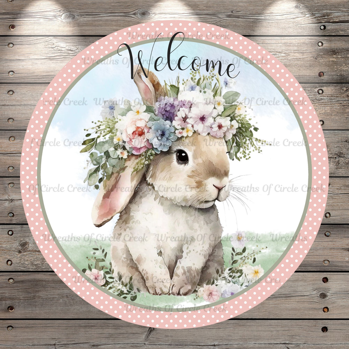 Welcome shops Easter Bunny Wreath