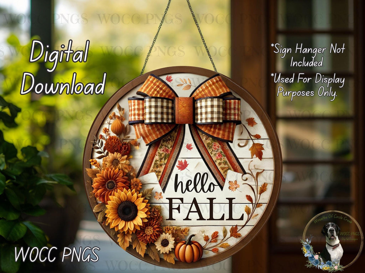a clock with a bow and sunflowers on it