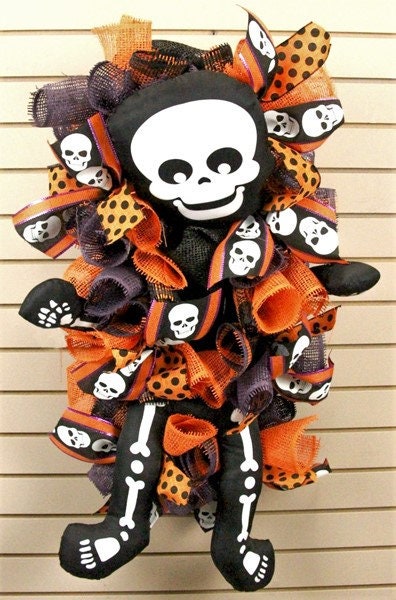Skelton Décor Kit, Attachment, 4 Piece Set, 29" In Height, 21.5" in Length, Black, White, HH7308