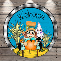 a picture of a welcome sign on a wooden wall