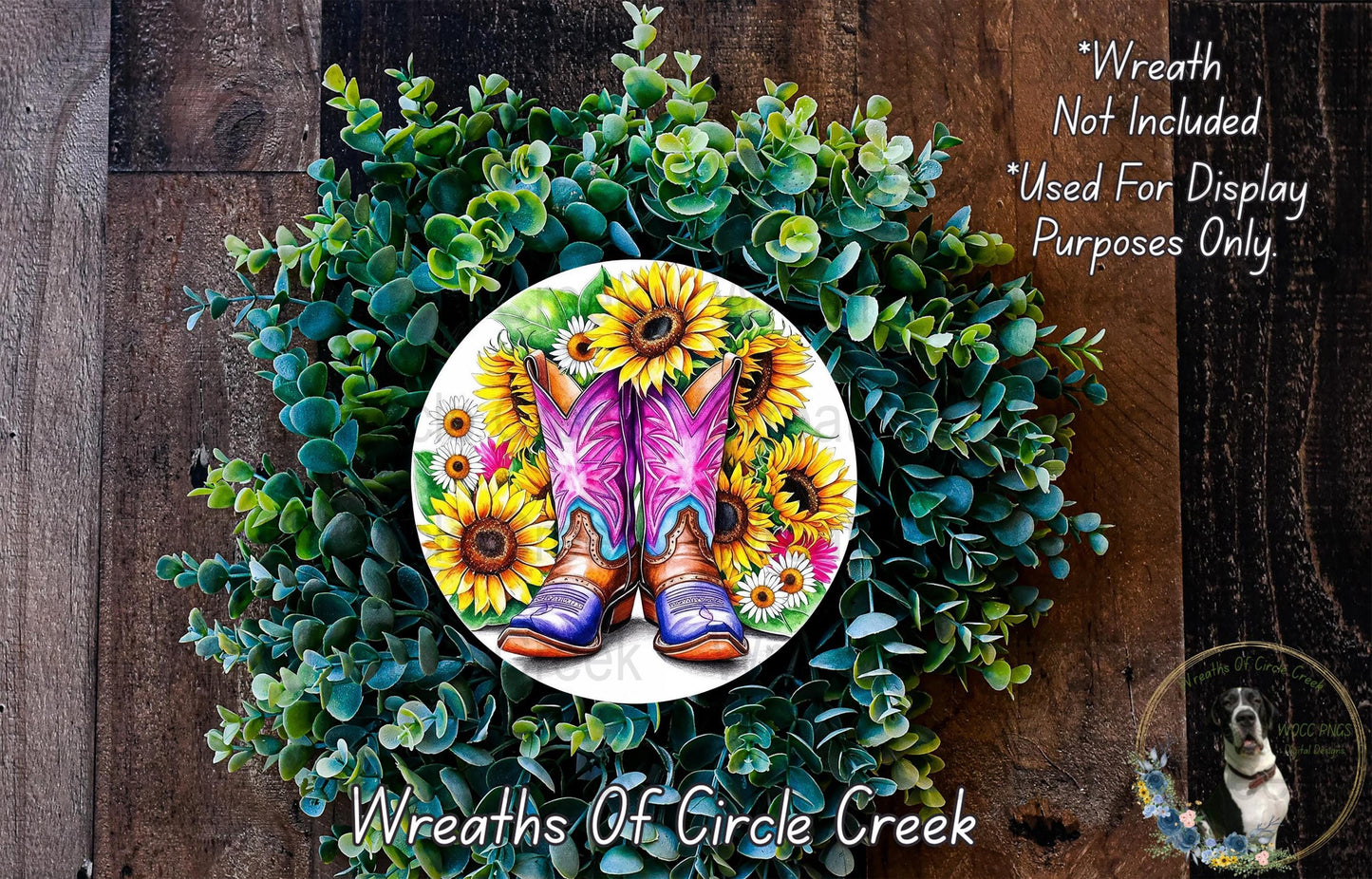 Colorful Cowboy Boots and Sunflowers Ceramic Plate, Rustic Home Decor, Western Kitchen Display Piece, Unique Decorative Wall Plate