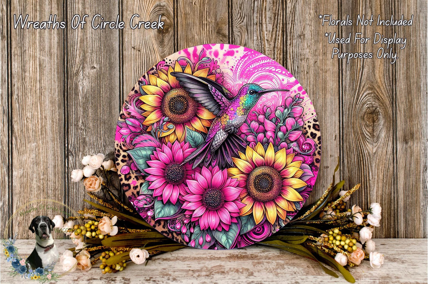 a colorful plate with a bird and flowers on it