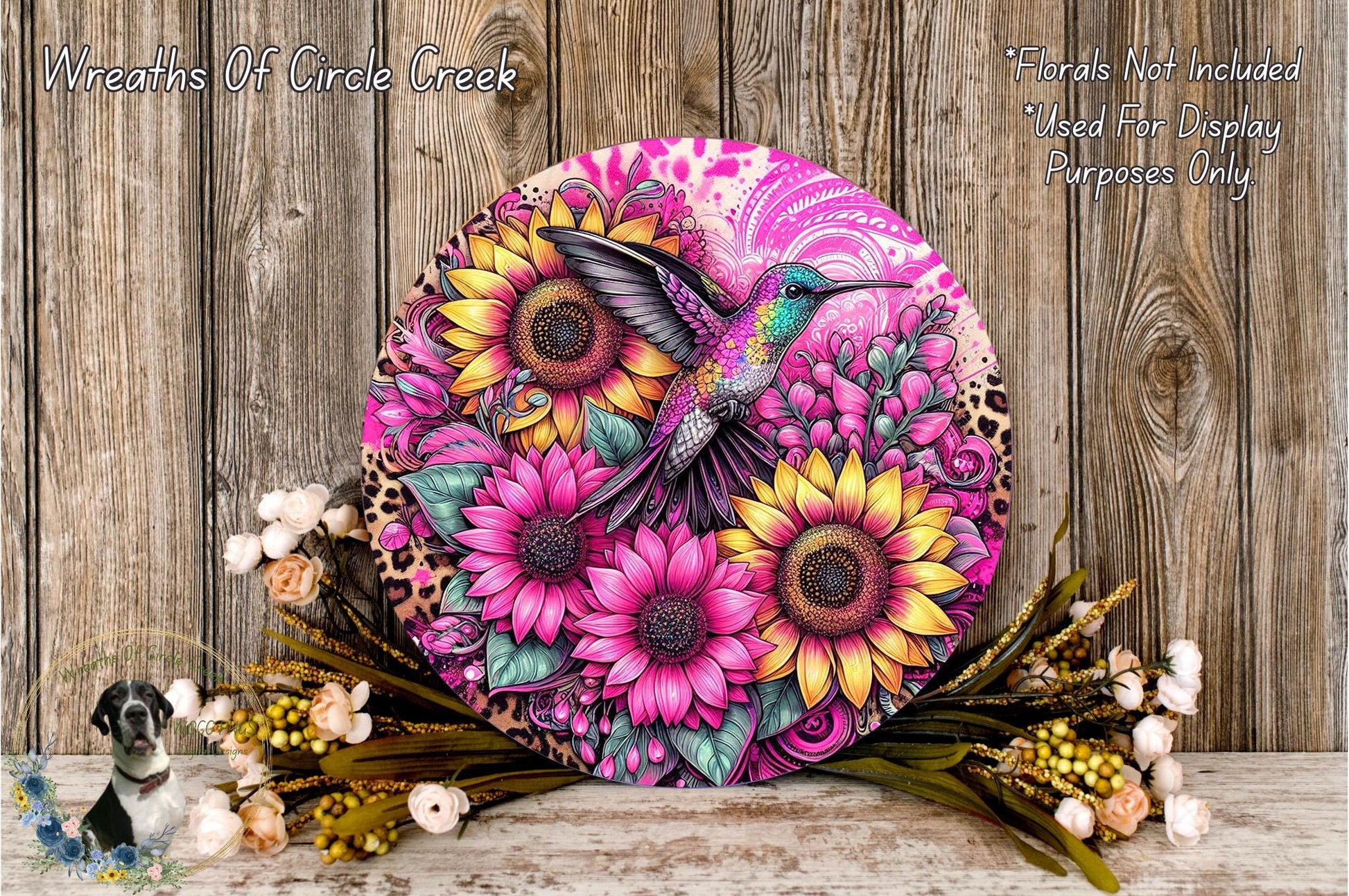 a colorful plate with a bird and flowers on it