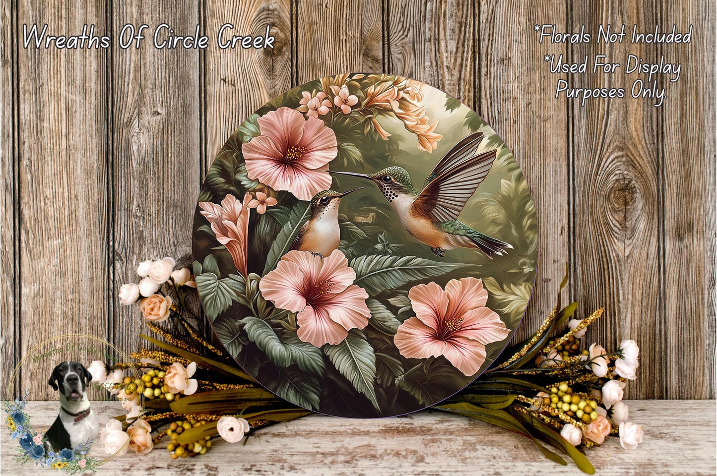 a plate with a picture of a bird and flowers on it