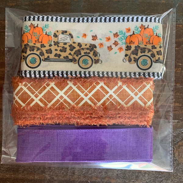 Assorted Fall, Wired Ribbon, Bundle Bag, #47