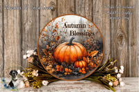 a picture of a pumpkin surrounded by flowers