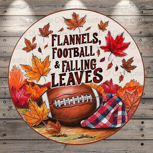 Autumn Football and Leaves Round Porcelain Plate, Fall Themed Decorative Dish, Seasonal Home Decor, Thanksgiving Tableware