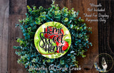 Home Sweet Home Strawberry Kiwi Sign | Lightweight Round Metal Wreath Sign | No Holes in Sign | Farmhouse Summer Decor