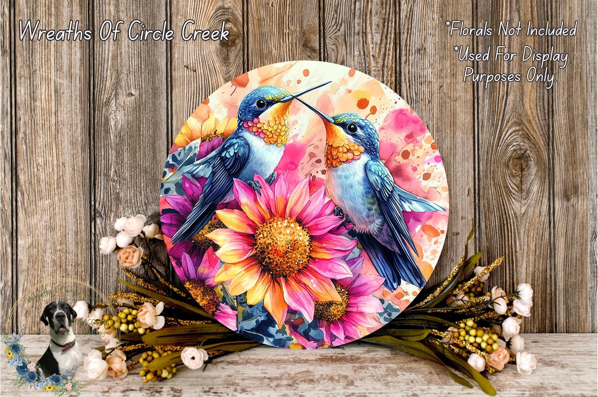 a plate with a picture of two birds on it
