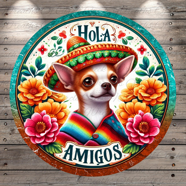 a painting of a chihuahua wearing a sombrero