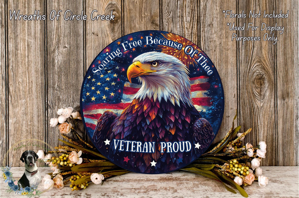 a picture of an eagle with the words veterans on it