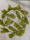 Work Wreath Form, Elevated, 13" Wire Frame, 16 Ties, Makes Up To 20" or 22",  Wreath, Metallic Lime, Brand S.P.I. CVW219ML