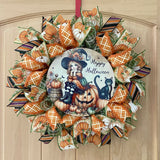 Witch Wreath, Happy Halloween, Vintage, Classic, Style, Deco Mesh Wreath