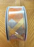 Fall Plaid, Wired Ribbon, 1.5" X 10 YD, RG01682RK