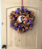 The Witch Is In, Witch, Vintage, Halloween, Deco Mesh Wreath
