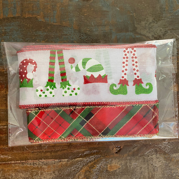 Assorted Christmas, Wired Ribbon, Bundle Bag, #61