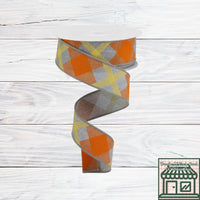 Fall Plaid, Wired Ribbon, 1.5" X 10 YD, RG01682RK