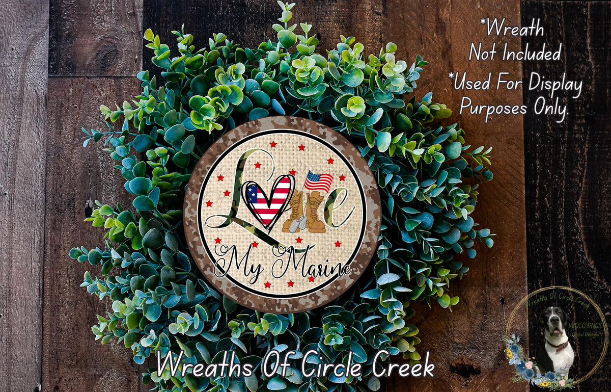 a wreath with a picture of two dogs on it