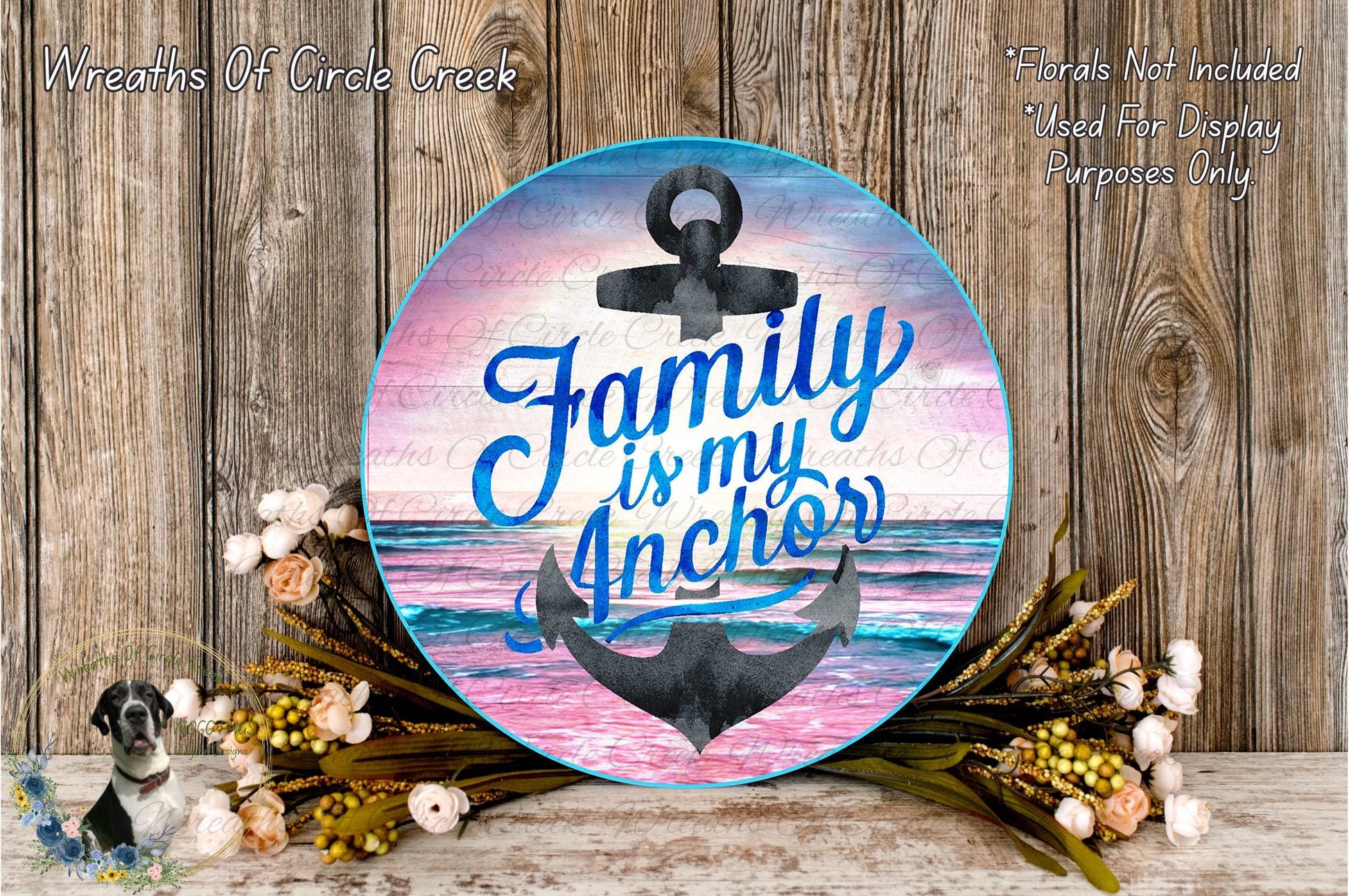 a picture of a sign that says, family is my anchor