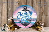 a picture of a sign that says, family is my anchor