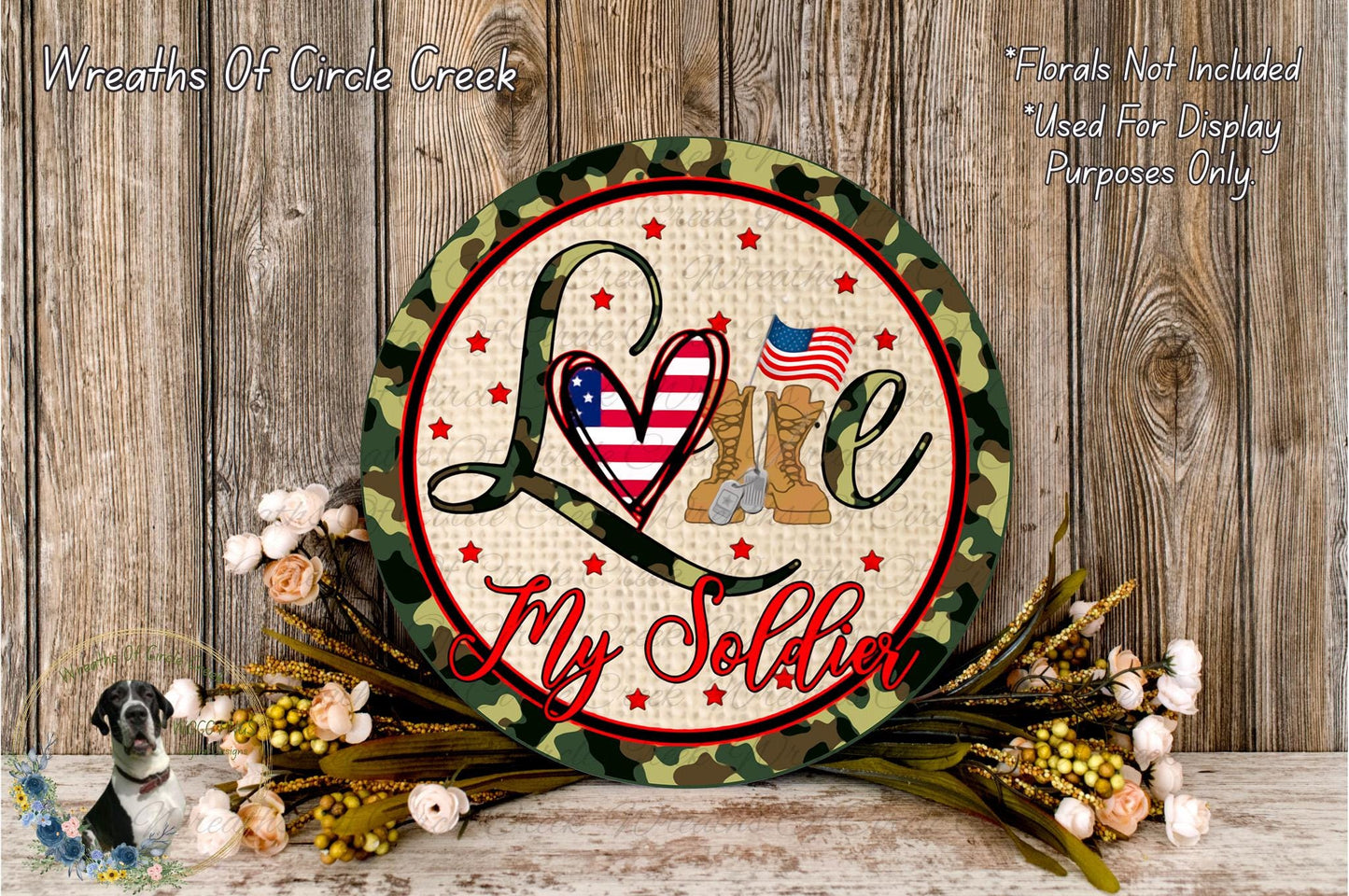 a picture of a sign that says love my soldier