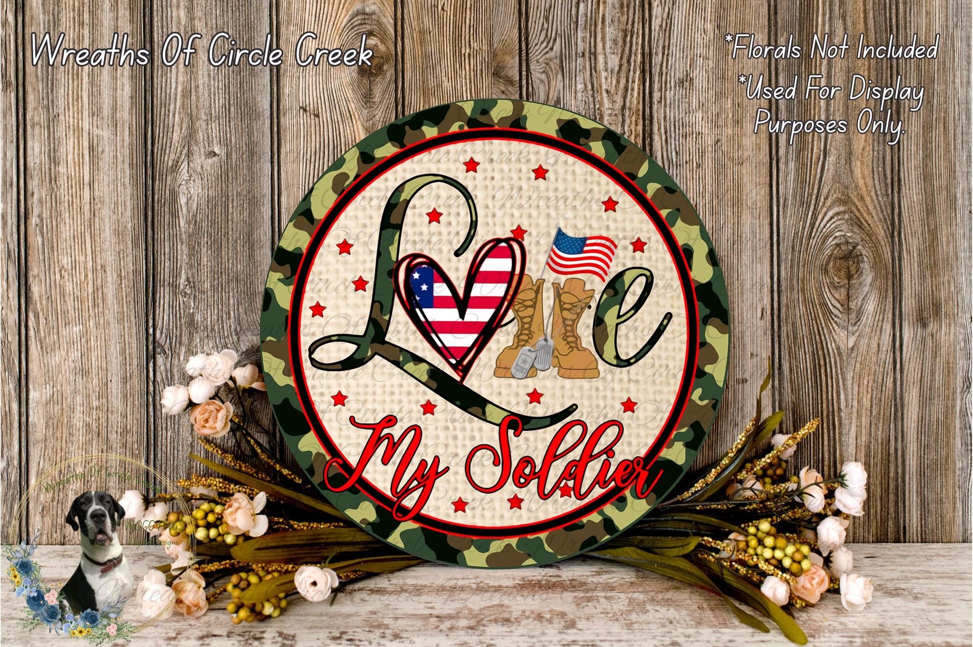a picture of a sign that says love my soldier