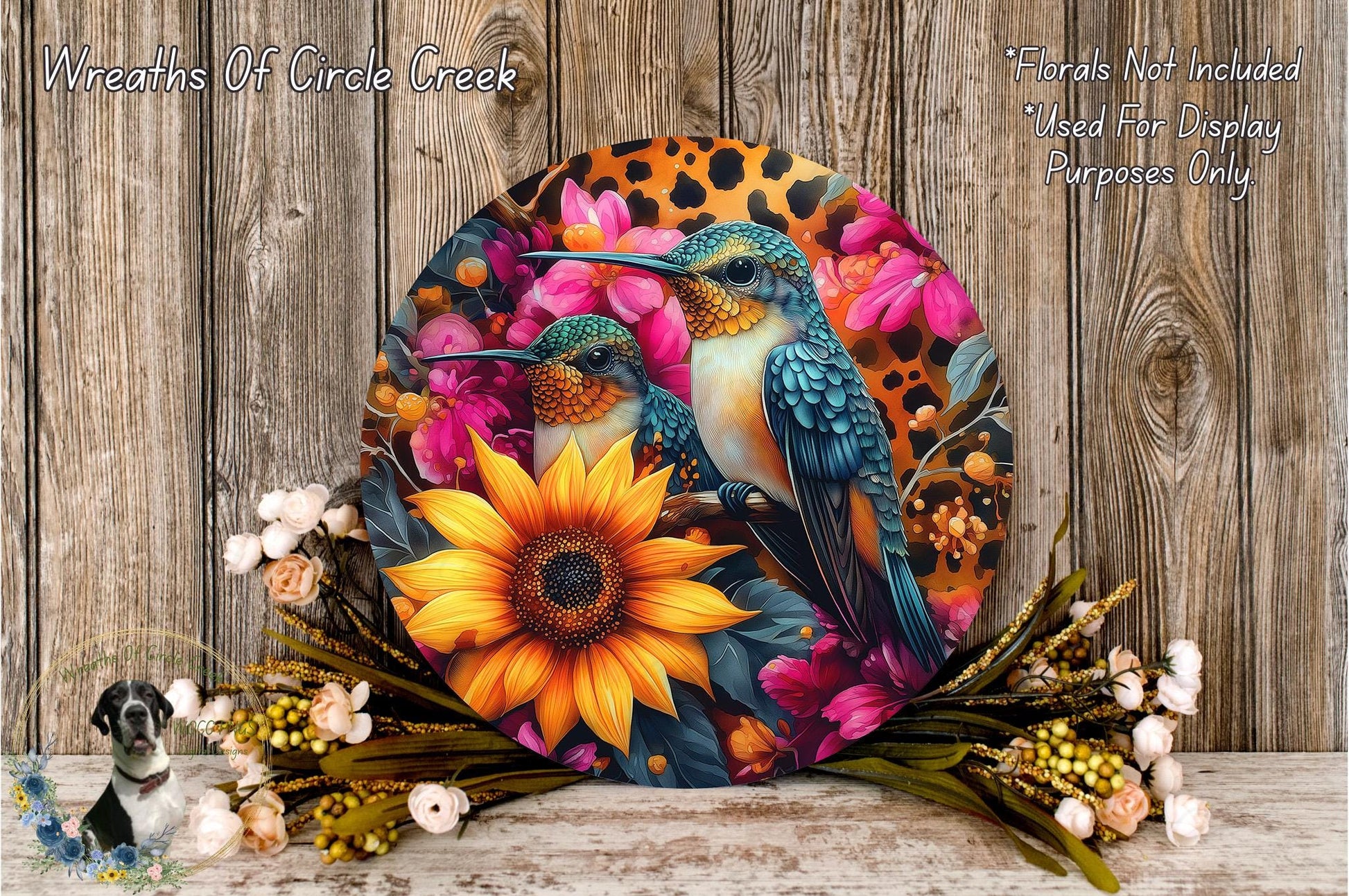 a picture of a bird and flowers on a plate