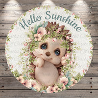 a picture of a baby hedge surrounded by flowers