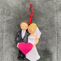 Wedding Couple Ornament, DIY, Personalize It,  OC-249-MBR-FBL