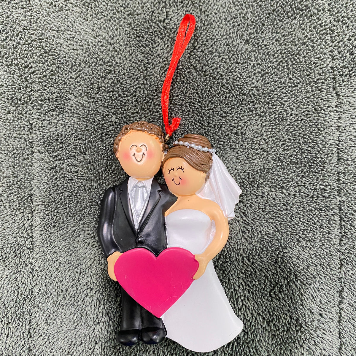 Wedding Couple Ornament, DIY, Personalize It,  OC-249-MBR-FBR