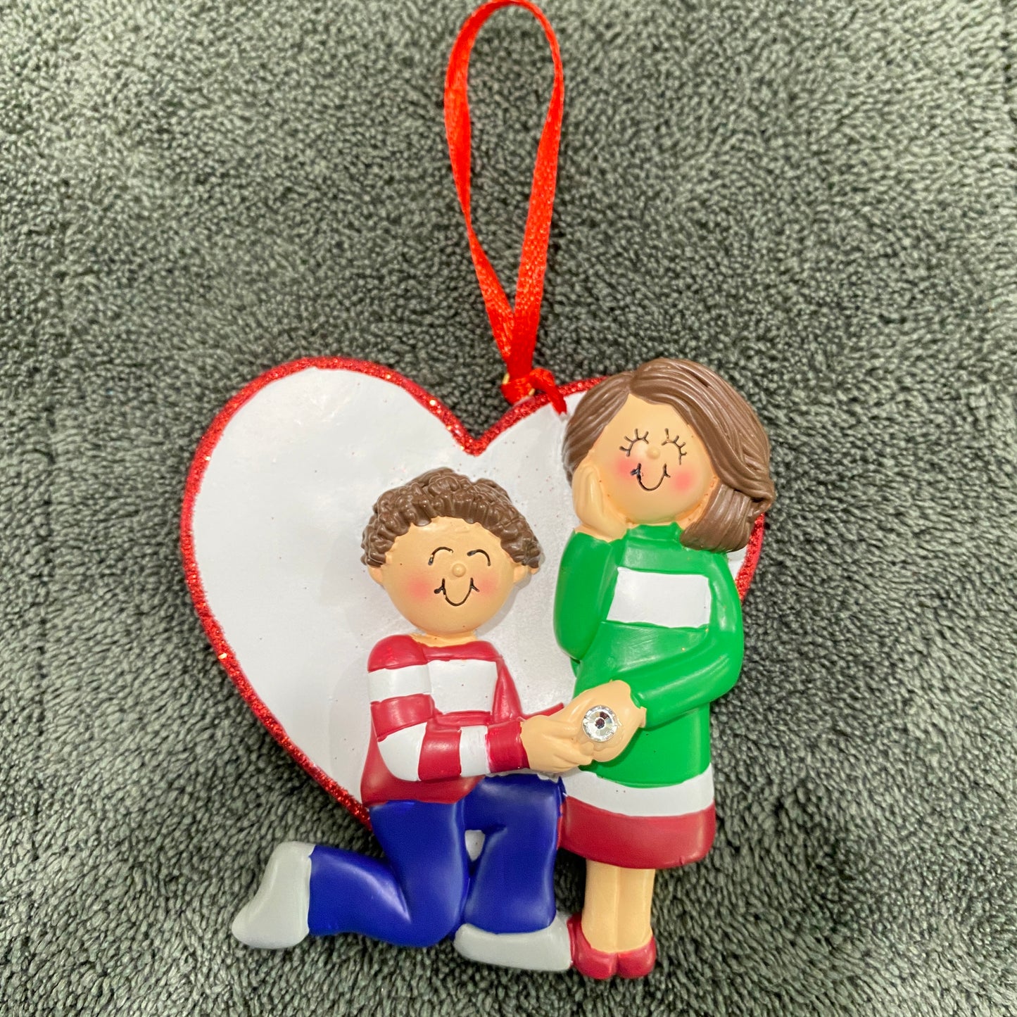 Marry Me, Engagement Ornament, DIY, Personalize It,  OC-376-MBR-FBR