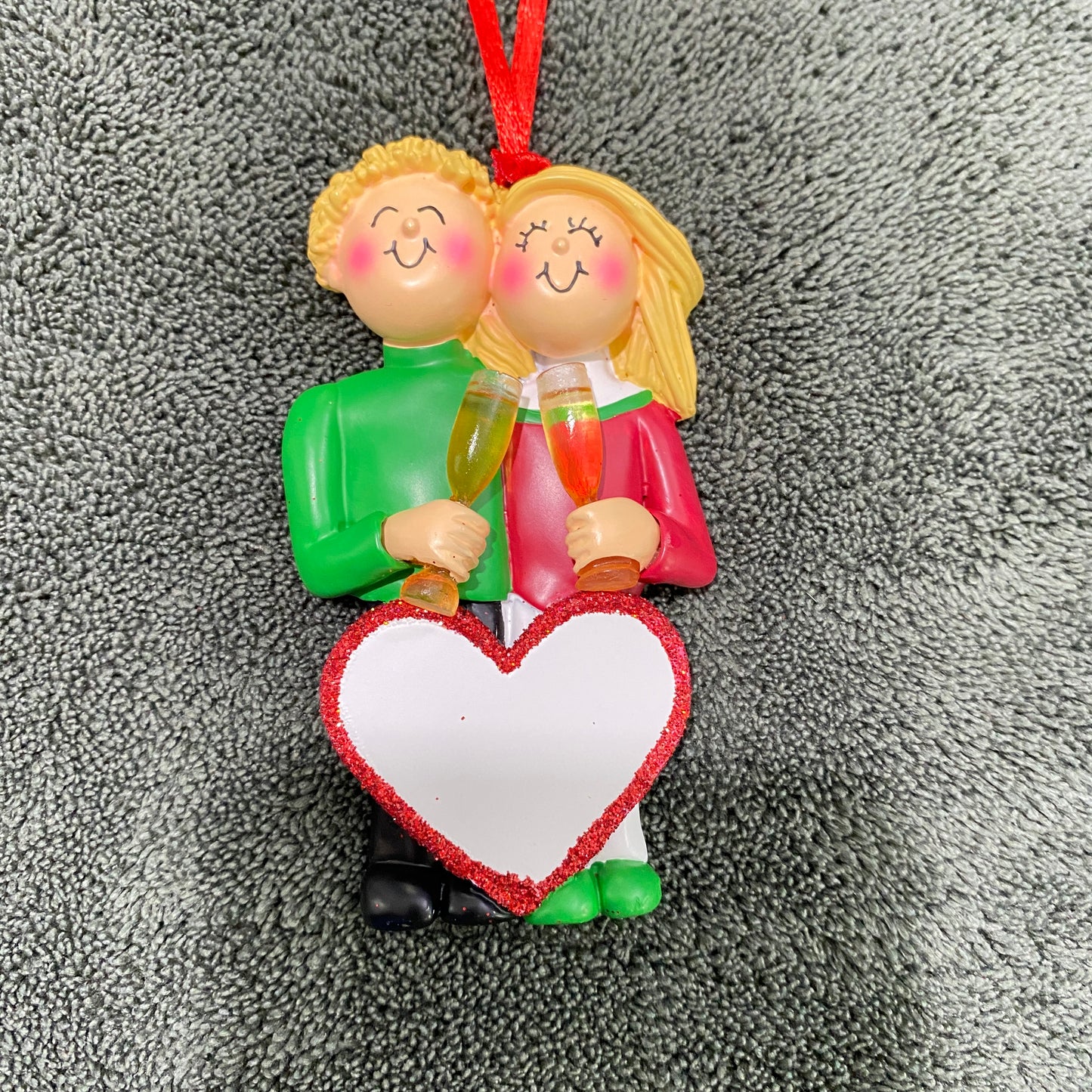 Engagement, Anniversary, Wedding, Champagne Toast. Ornament, DIY, Personalize It,  OC-382-MBL-FBL