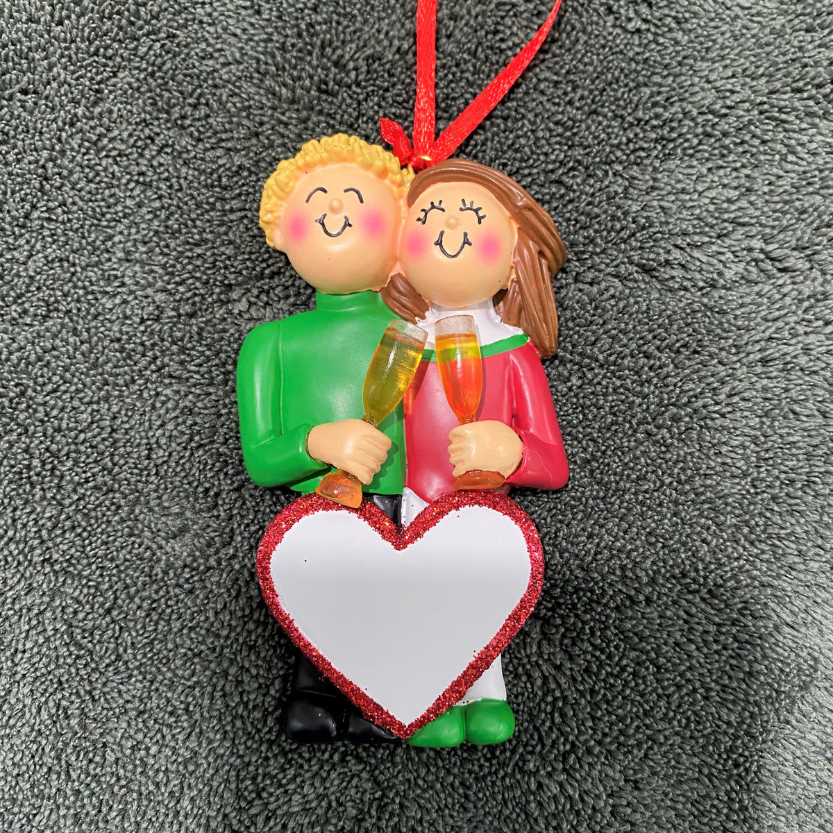 Engagement, Anniversary, Wedding, Champagne Toast. Ornament, DIY, Personalize It,  OC-382-MBL-FBR