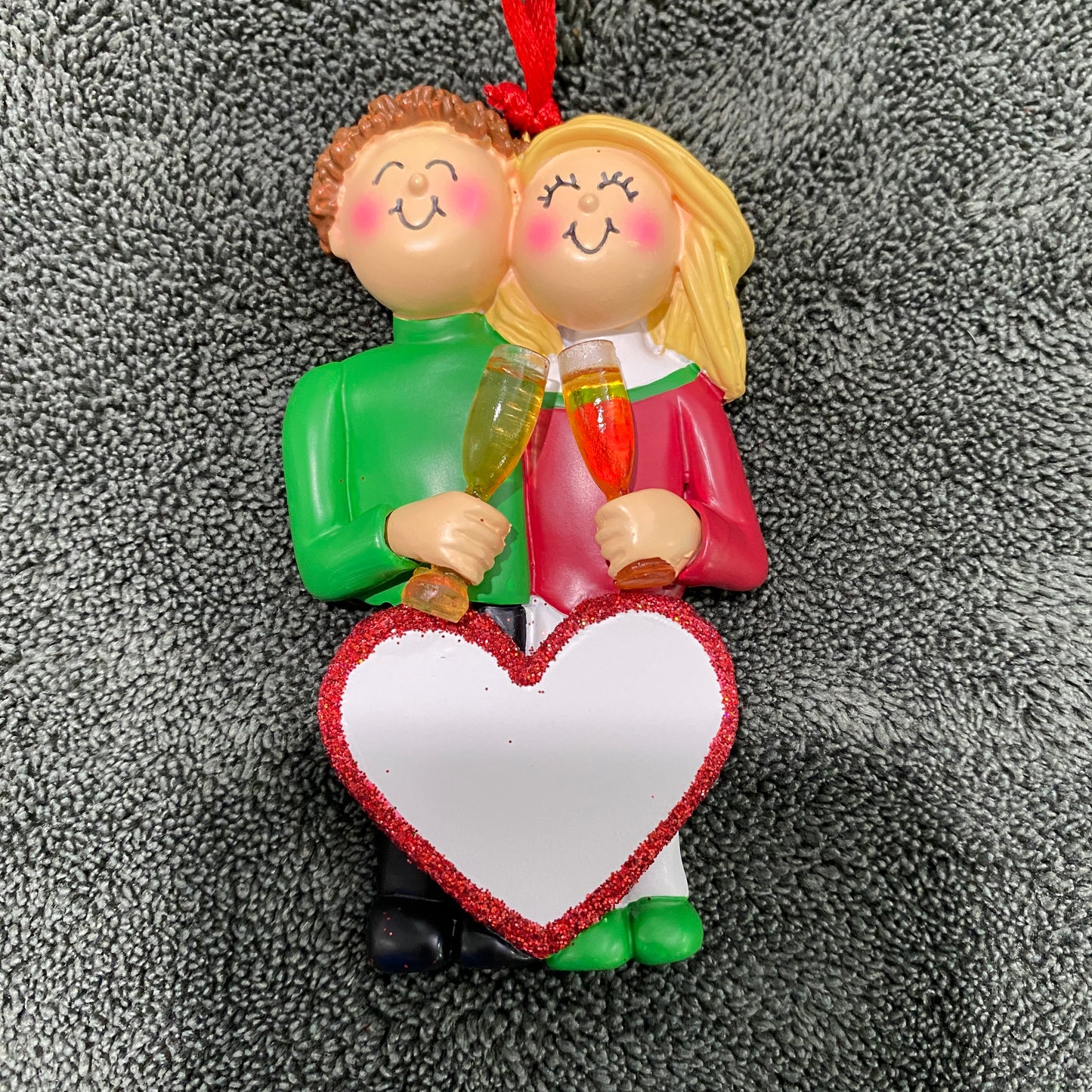 Engagement, Anniversary, Wedding, Champagne Toast. Ornament, DIY, Personalize It,  OC-382-MBR-FBL