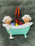 Babies In The Tub, Glitter, Ornament, DIY, Personalize It, OC-369