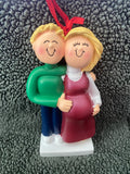 The Expecting Couple, Pregnancy, Ornament, DIY, Personalize It, OC-040-MBL-FBL