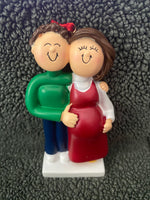 The Expecting Couple, Pregnancy, Ornament, DIY, Personalize It, OC-040-MBR-FBR