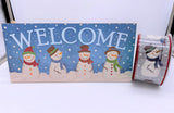 Welcome Snowmen, MDF Sign, and Wired Ribbon Set, AP7120, RGC16055X