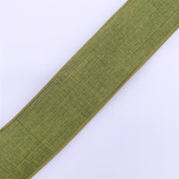Cut at 3 Yard Increments, Moss Green, Wired Edged Ribbon, 2.5" X 3YD,