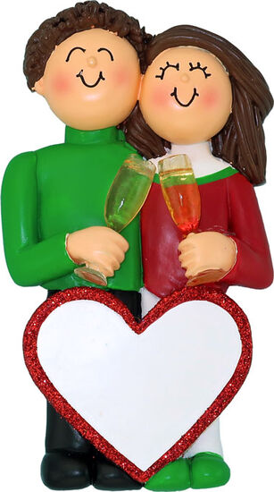 Engagement, Anniversary, Wedding, Champagne Toast. Ornament, DIY, Personalize It,  OC-382-MBR-FBR