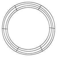 Wire Wreath Frame, 18" Diameter, 4-Wire, Black, MD008302