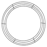 Wire Wreath Frame, 18" Diameter, 4-Wire, Black, MD008302