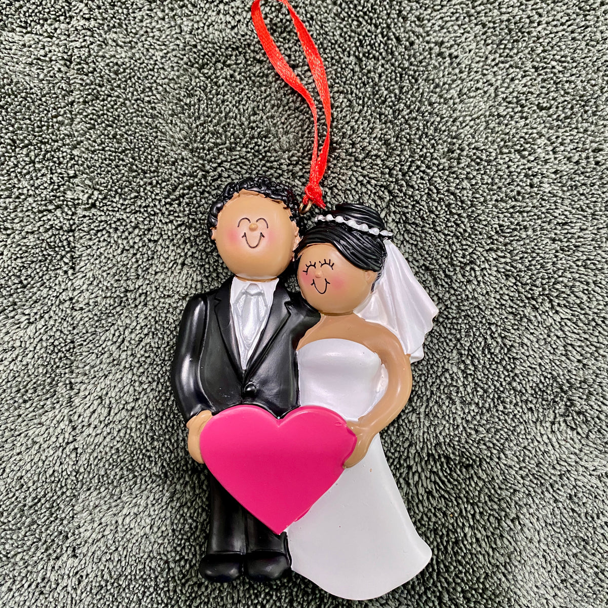 Wedding Couple Ornament, DIY, Personalize It,  OC-249-MAA-FAA