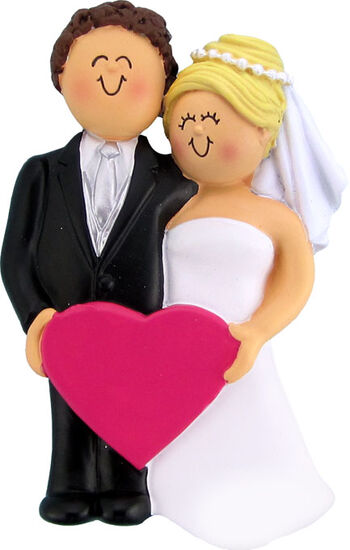 Wedding Couple Ornament, DIY, Personalize It,  OC-249-MBR-FBL