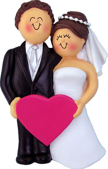 Wedding Couple Ornament, DIY, Personalize It,  OC-249-MBR-FBR