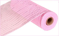 Pink, Pink Foil, Metallic Mesh, 10.25" X 10YD, RE800122