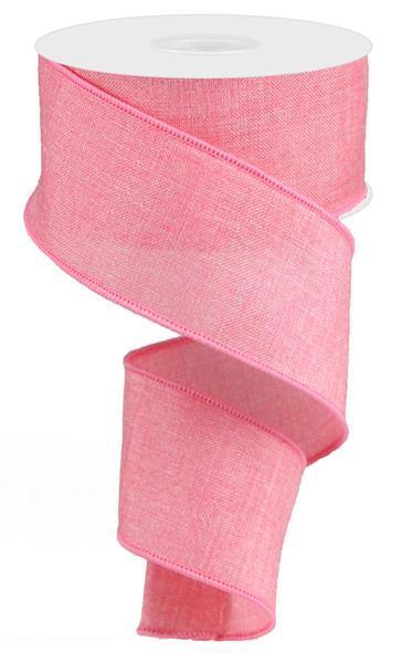 Pink, Shiny Royal Burlap, Wired Ribbon, 2.5" X 10YD, RG0188122