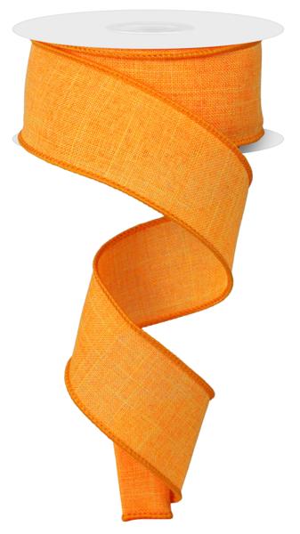 Bright Orange, Royal Burlap, Wired Ribbon, 1.5" X 10YD, RG1278GM
