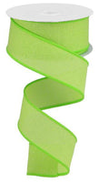 Bright Green, Royal Burlap, Wired Ribbon, 1.5" X 10YD, RG1278H2