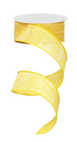 Dark Yellow, Royal Burlap, Wired Ribbon, 1.5" X 10YD, RG1278NC